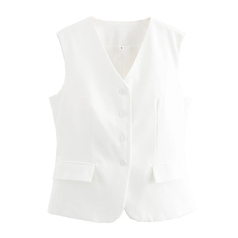 Urban Zip‑Front Sleeveless Waistcoat