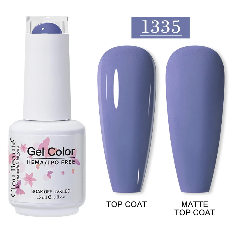 Clou Beaute 15ml HEMA/TPO-Free UV Gel Polish (Classic Red Collection)