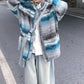 Y2K Striped Knit Cardigan