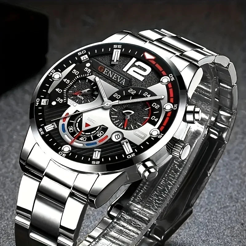 The RUNERR 4-Piece Fashion & Sports Quartz Watch Set