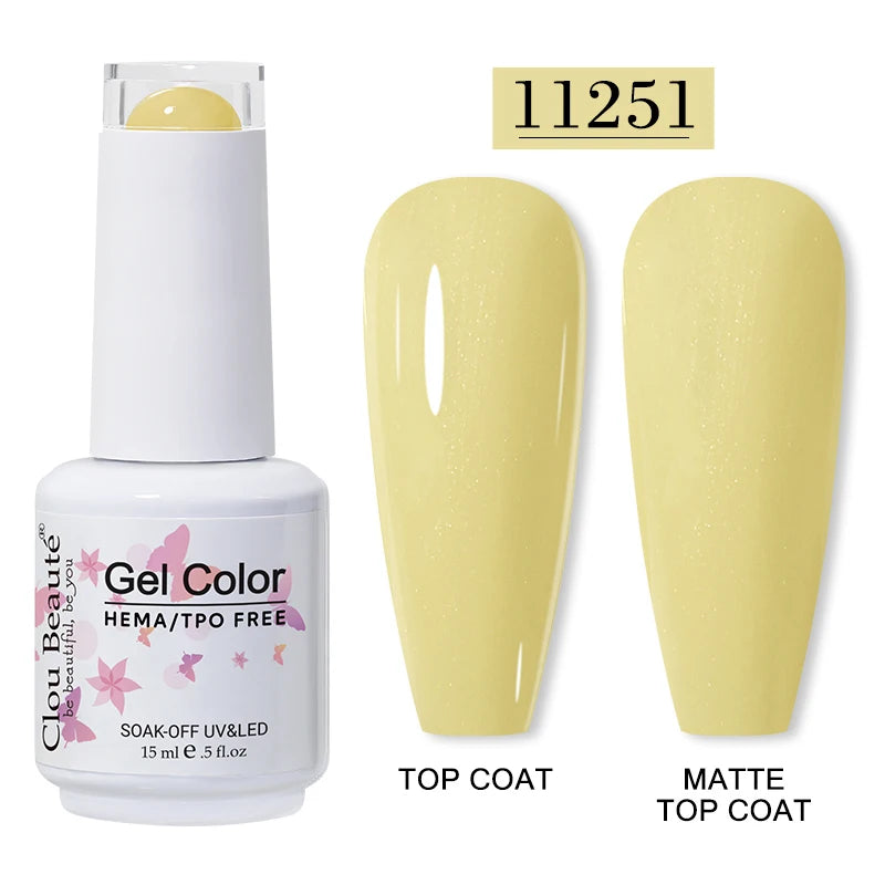 Clou Beaute 15ml HEMA/TPO-Free UV Gel Polish (Classic Red Collection)