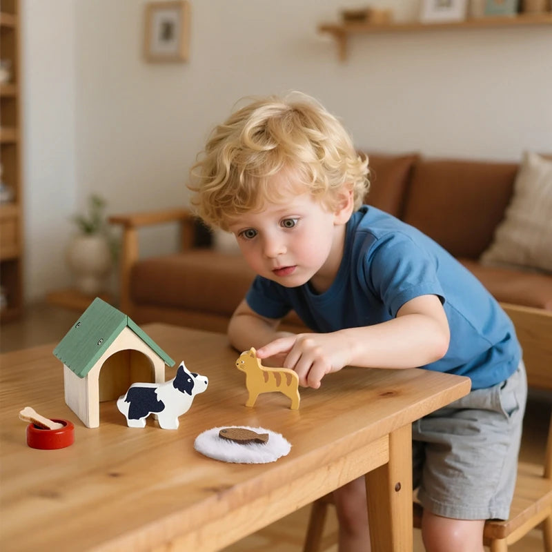 Toy House Accessories Pet Set