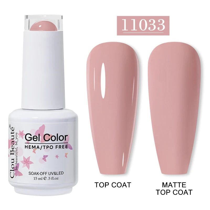 Clou Beaute 15ml HEMA/TPO-Free UV Gel Polish (Classic Red Collection)