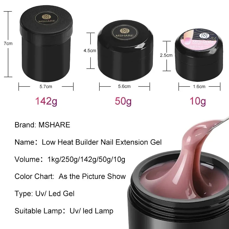 MSHARE 50ml TPO-Free Self-Leveling Builder Gel
