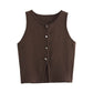 Chic Knit Sleeveless Vest Top