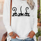 Women’s Cotton Printed Long‑Sleeve Top