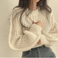 Women’s Loose Vintage Harajuku Lantern Sleeve Sweater