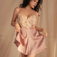 Midnight Lace Backless Nightdress