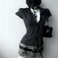 Women’s Y2K Striped Slim Sleeveless Top