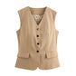 Urban Zip‑Front Sleeveless Waistcoat