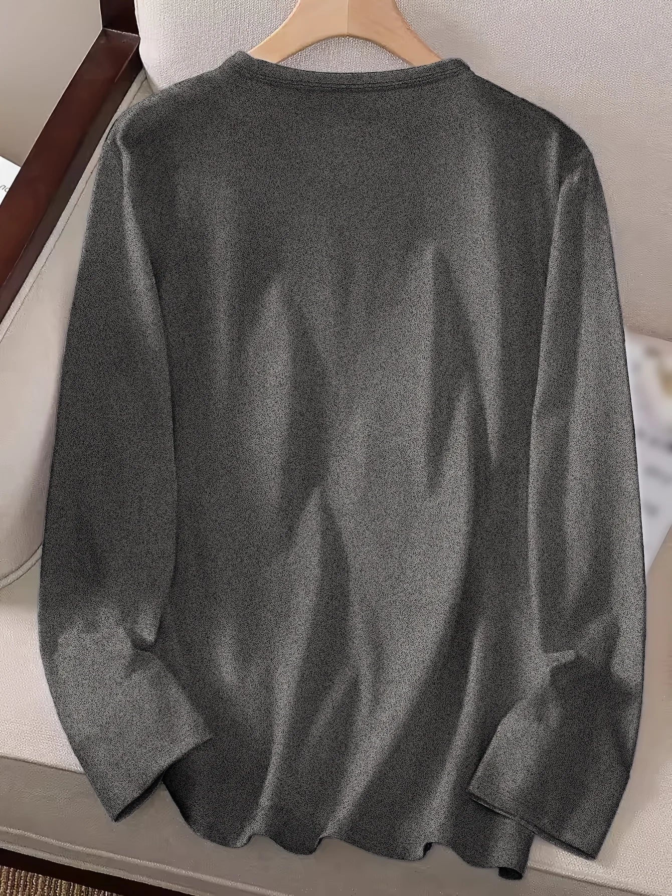Women’s Cotton Printed Long‑Sleeve Top