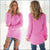 Women Warm Solid‑Color O‑Neck Loose Knit Sweater