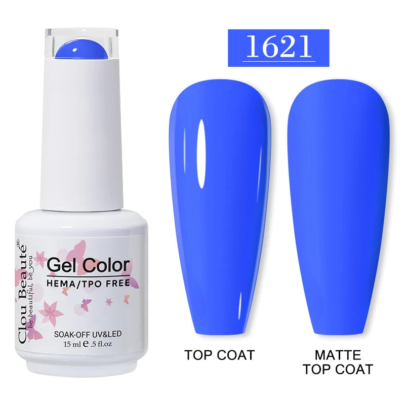 Clou Beaute 15ml HEMA/TPO-Free UV Gel Polish (Classic Red Collection)