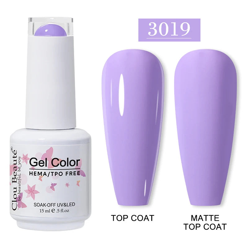Clou Beaute 15ml HEMA/TPO-Free UV Gel Polish (Classic Red Collection)