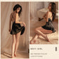 Midnight Lace Backless Nightdress