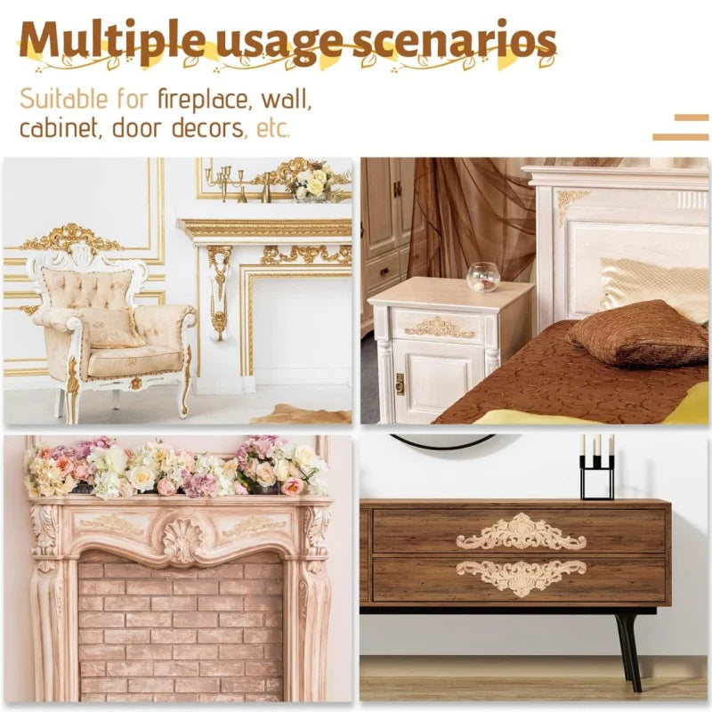 Decorative Wood Appliques and Onlays Natural