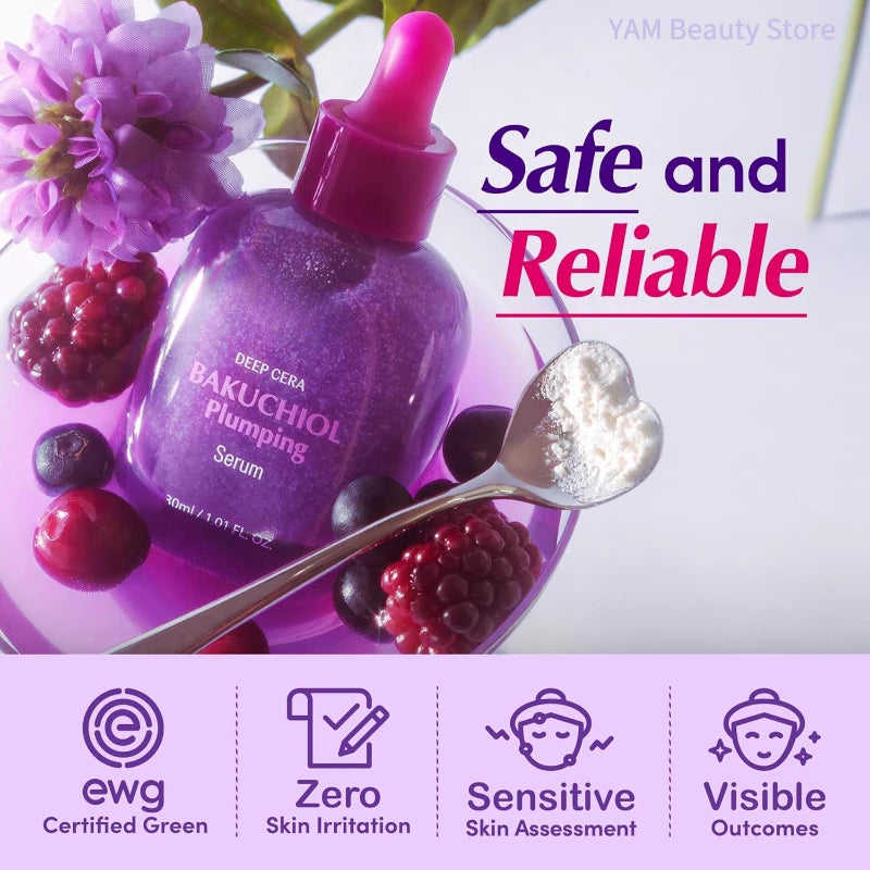 Korean Skin Care EQQUALBERRY Bakuchiol & Vitamin C Serum Set Niacinamide Serum Face Pore Care Firming Skin Brightening Essence