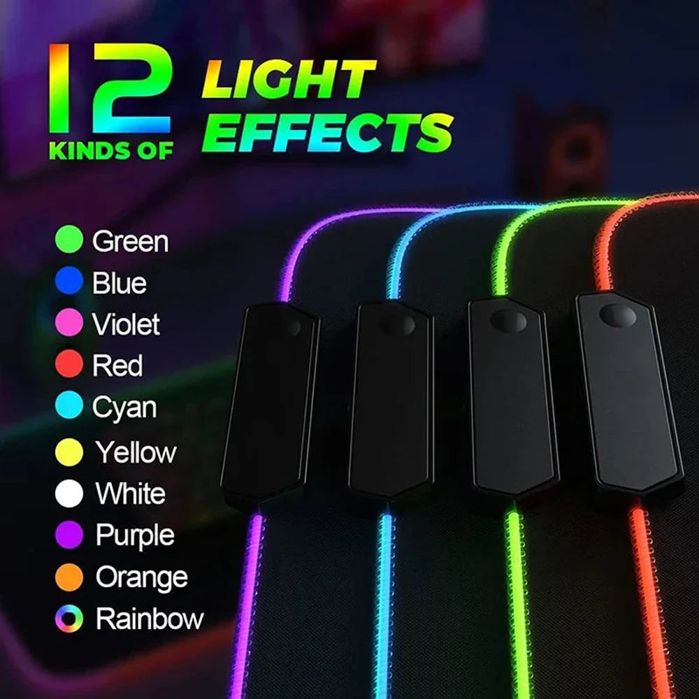 Gaming Keyboard Mat RGB Ergonomic Mouse Pad - XXL