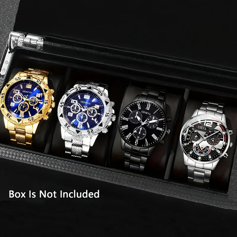 The RUNERR 4-Piece Fashion & Sports Quartz Watch Set