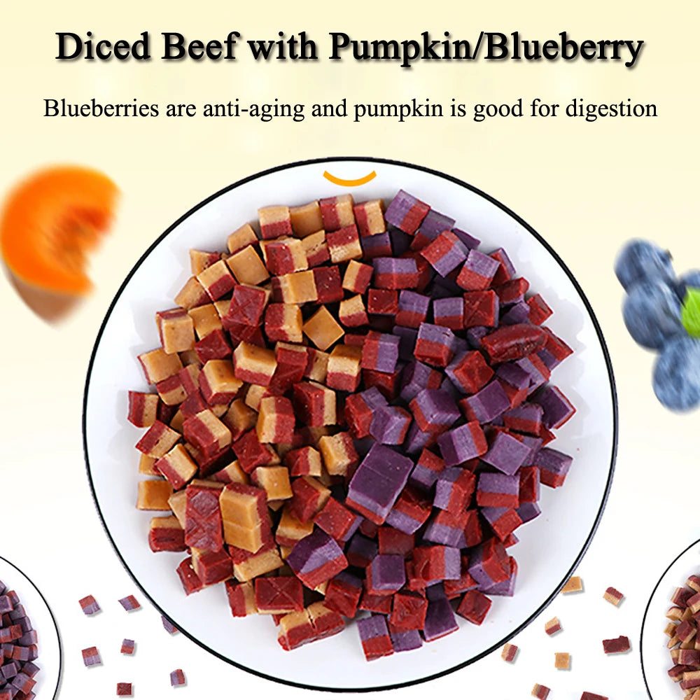 Diced Duck with Cheese Dog Treats