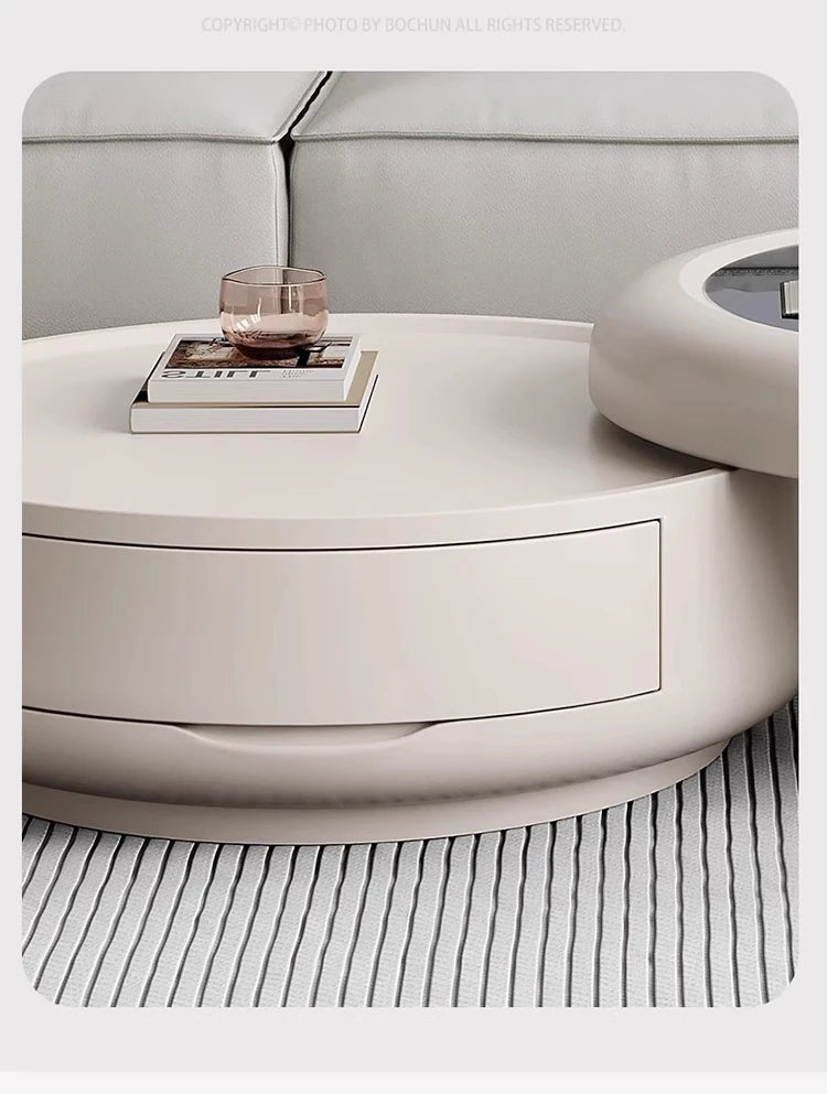 Luxury Modern Round Coffee Table – Minimalist Contemporary Design