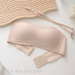 Women's underwear: detachable shoulder strap underwear, anti-slip strapless bra, cinched breasts, and wraparound bra