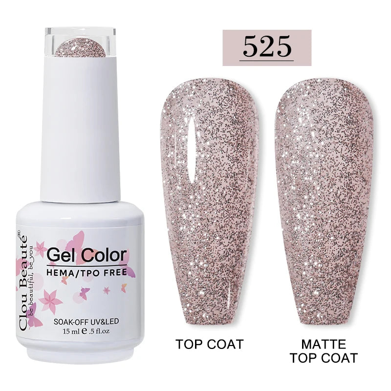 Clou Beaute 15ml HEMA/TPO-Free UV Gel Polish (Classic Red Collection)
