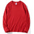 Women Leisure Cotton Long‑Sleeve Round‑Neck Top