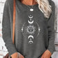Women’s Cotton Printed Long‑Sleeve Top