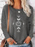 Women’s Cotton Printed Long‑Sleeve Top
