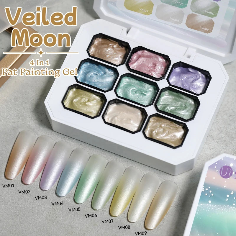 UR SUGAR 9-Color Pat Painting Gel Palette