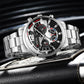 Fashion Men's Watches: Stainless Steel Band Analog Quartz Wristwatch