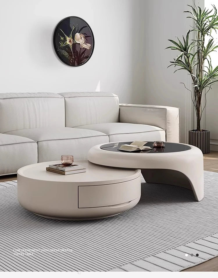 Luxury Modern Round Coffee Table – Minimalist Contemporary Design