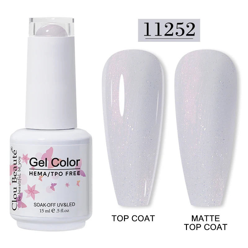 Clou Beaute 15ml HEMA/TPO-Free UV Gel Polish (Classic Red Collection)