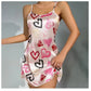 Midnight Blossom Satin Nightdress