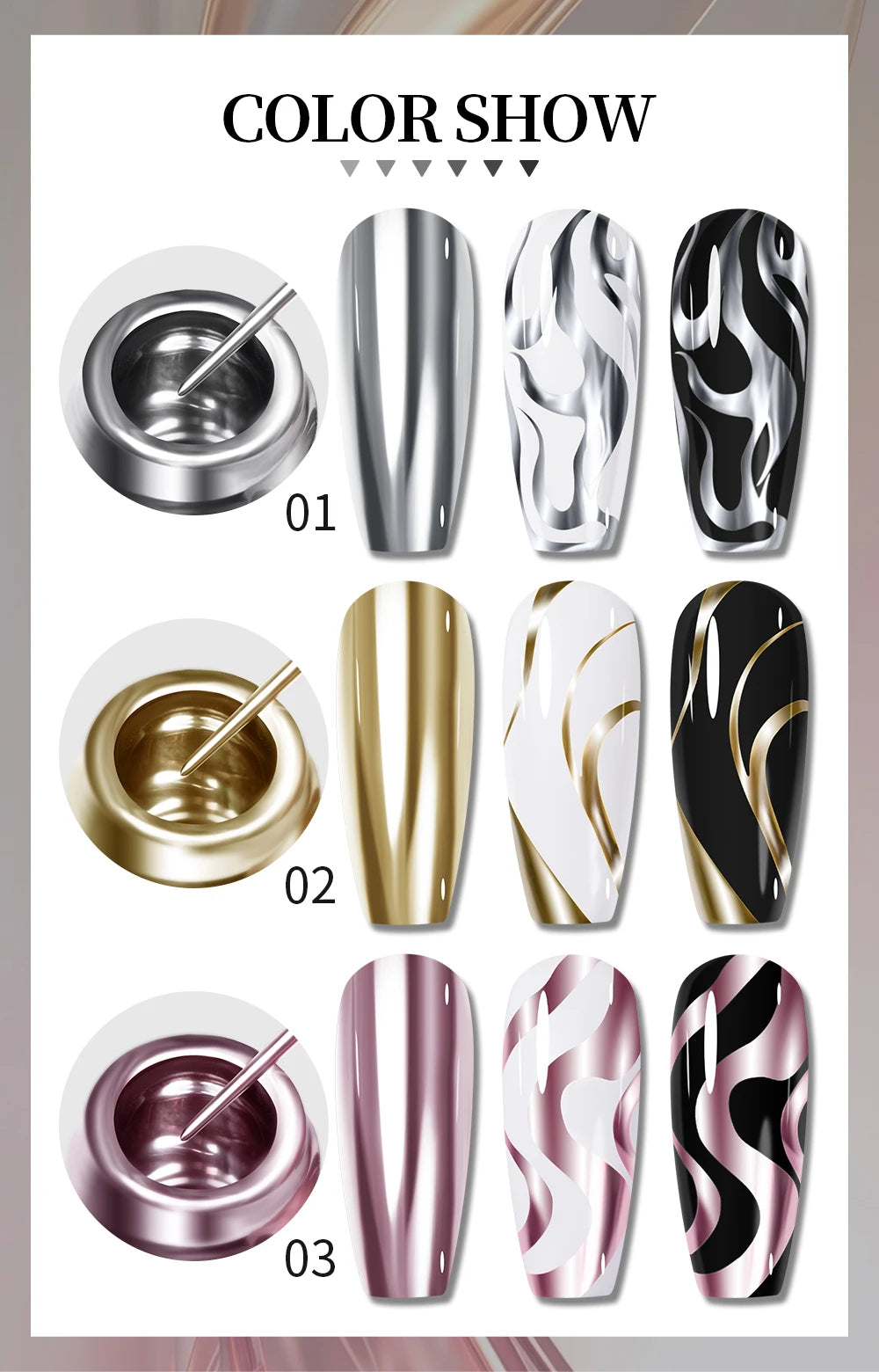 The Ultimate Chrome Mirror Liner Gel