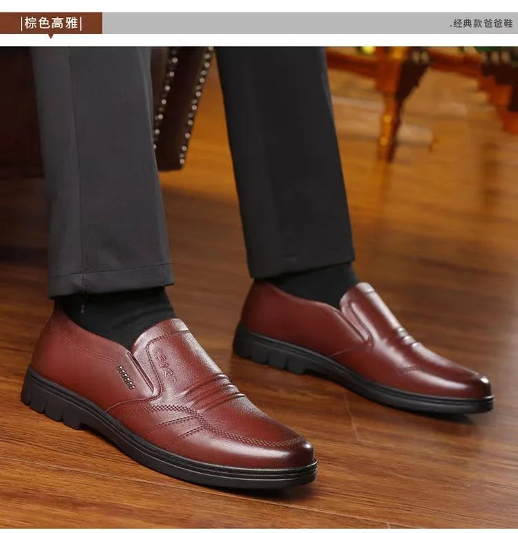 Men'S Leather Shoes New Black