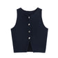 Chic Knit Sleeveless Vest Top