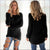 Women Warm Solid‑Color O‑Neck Loose Knit Sweater