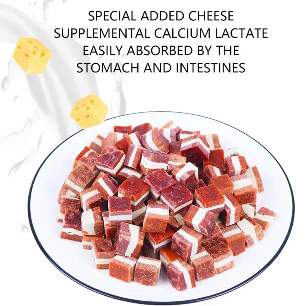 Diced Duck with Cheese Dog Treats