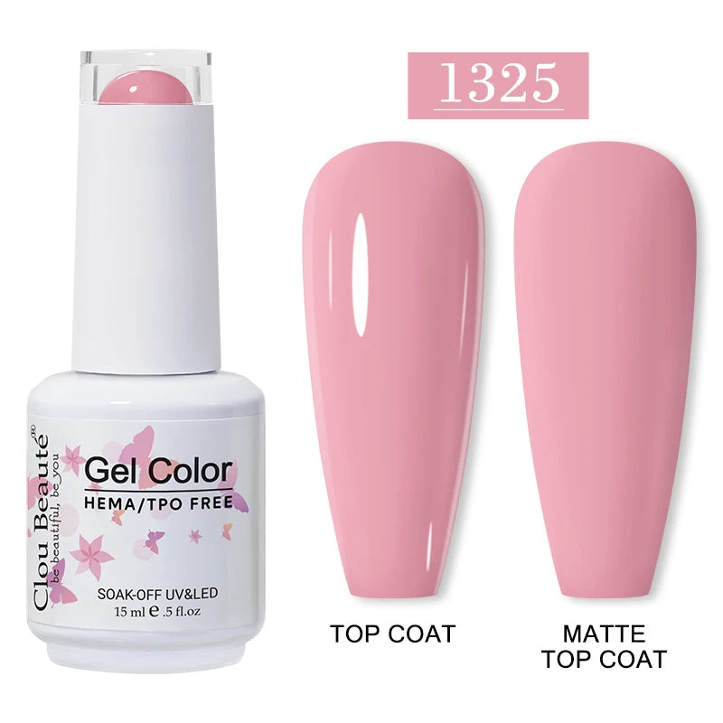 Clou Beaute 15ml HEMA/TPO-Free UV Gel Polish (Classic Red Collection)