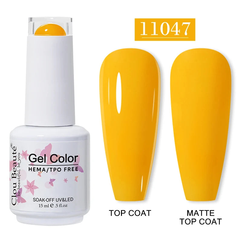 Clou Beaute 15ml HEMA/TPO-Free UV Gel Polish (Classic Red Collection)