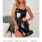 Midnight Blossom Satin Nightdress