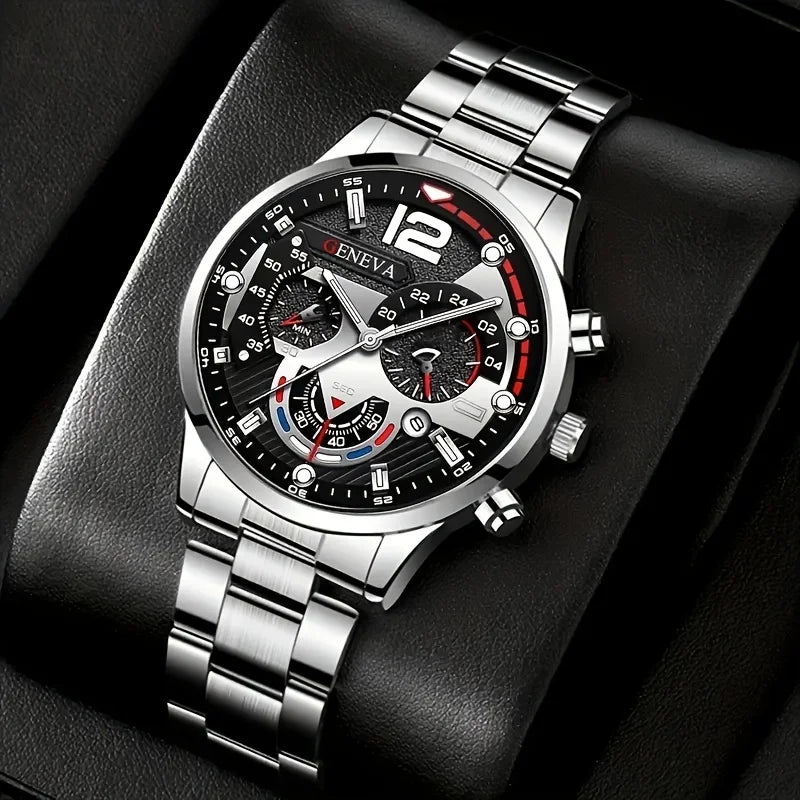 The RUNERR 4-Piece Fashion & Sports Quartz Watch Set