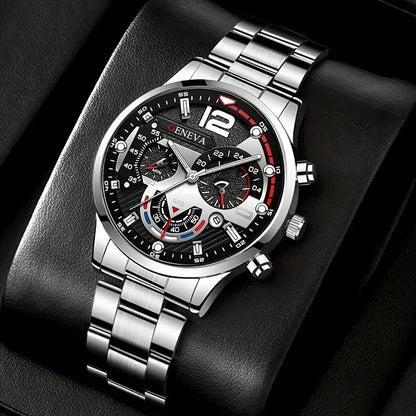 The RUNERR 4-Piece Fashion & Sports Quartz Watch Set