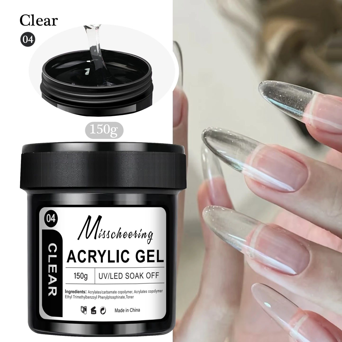 Misscheering 150ml Poly Builder Nail Extension Gel