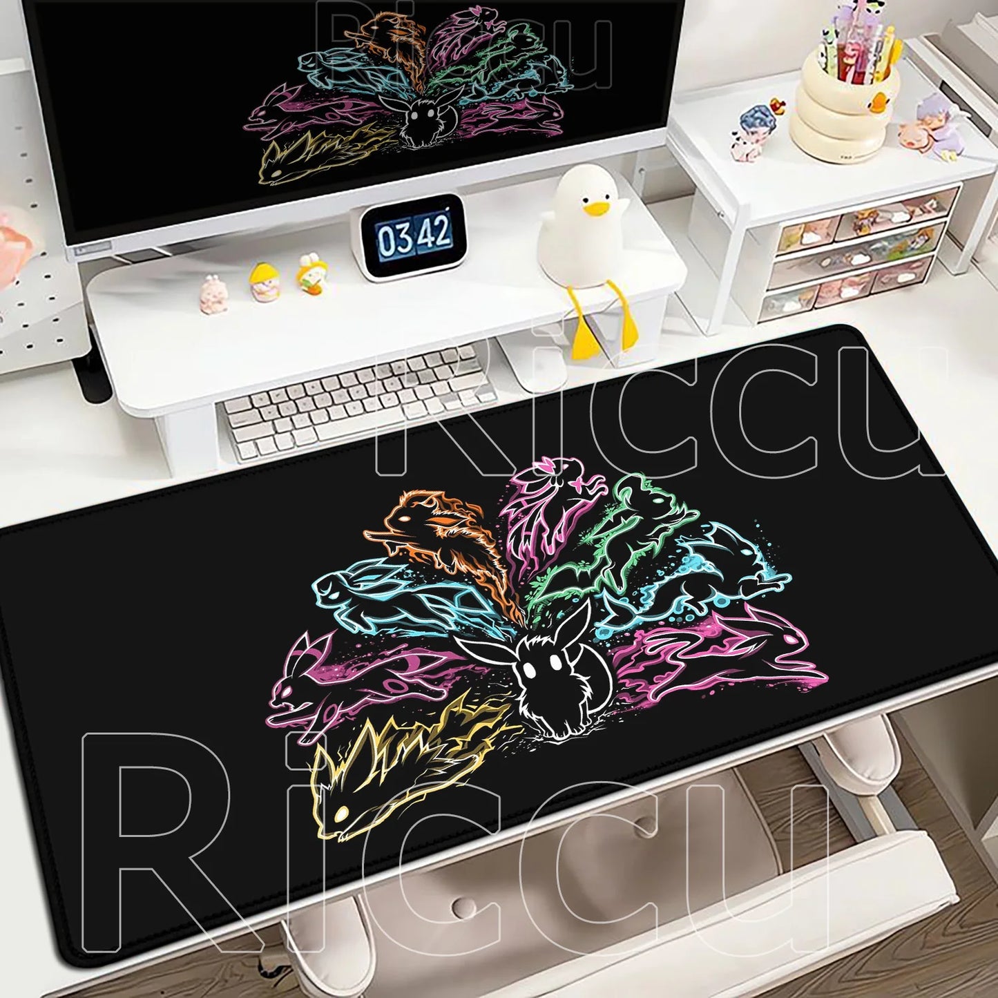 Kawaii Eevees Mouse Pad - Pokémon Office Gaming Desk Mat