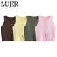Chic Knit Sleeveless Vest Top
