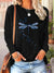 Women’s Cotton Printed Long‑Sleeve Top