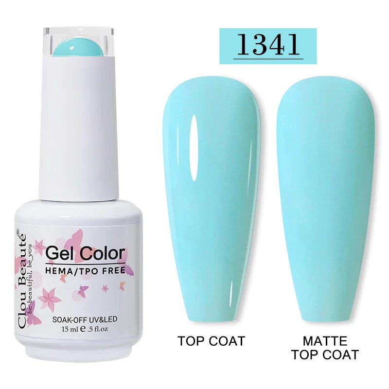 Clou Beaute 15ml HEMA/TPO-Free UV Gel Polish (Classic Red Collection)